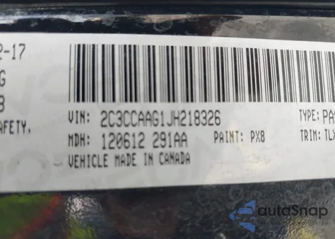 2018 Chrysler 300 Touring L from USA, damaged, VIN 2C3CCAAG1JH218326